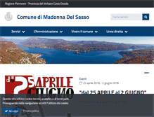 Tablet Screenshot of comune.madonnadelsasso.vb.it